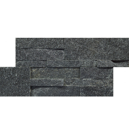 Натуральный камень Black Quartzite 180х350мм (цена за 1м2)