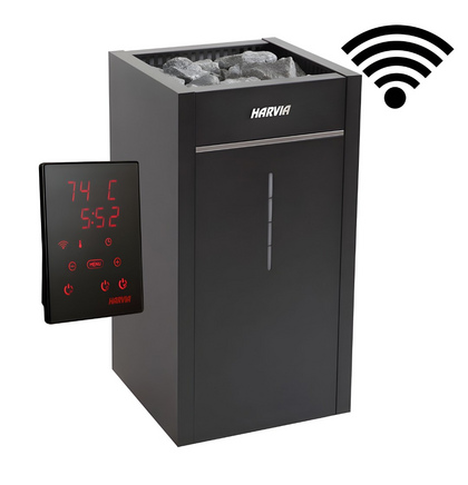 Комплект Harvia Virta Combi HL90SA Black (Автомат) + ПУ CX1104CXW + SAB00103