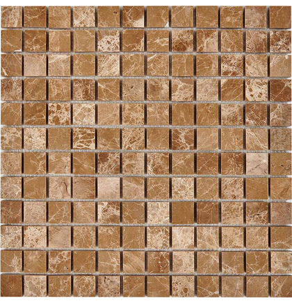 Мозаика мрамор PIX 222 Light Emperador, чип 23x23 мм, Полированная