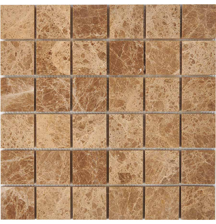 Мозаика мрамор PIX 223 Light Emperador, чип 48x48 мм, Полированная