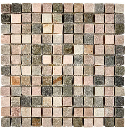 Мозаика сланец PIX 301 Slate Grey, чип 23х23 мм