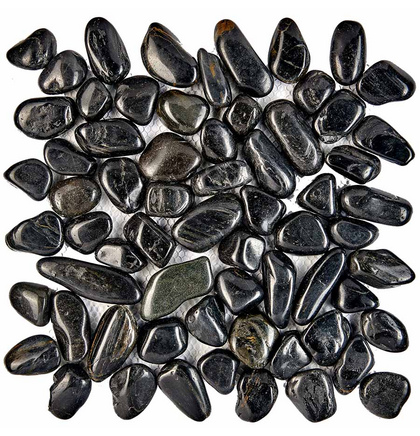 Мозаика галька PIX 264 Blaсk stone, чип произвольный