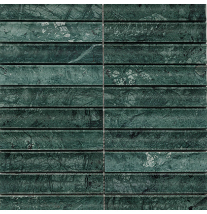 Мозаика венеция PIX 344 Spider Green, Concave, чип 30х151 мм, Матовая