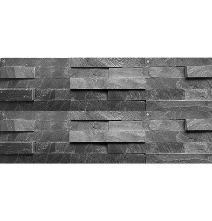 Натуральный камень  DARK STONE 150х600мм (цена за упак.0,63м2)